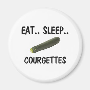 Sleep COURGETGETS essen Magnet