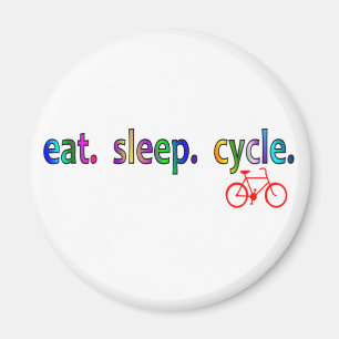 Sleep Cycle Fahrradfahrer Geschenke Magnet