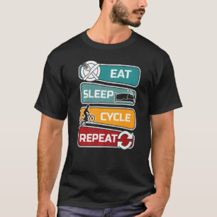 Sleep Cycle Wiederholung des Radfahrens T-Shirt