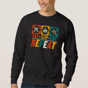 Sleep Data Analyst Wiederholen Statistik Scienti Sweatshirt