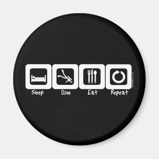 Sleep Dive Eat Wiederholung Magnet