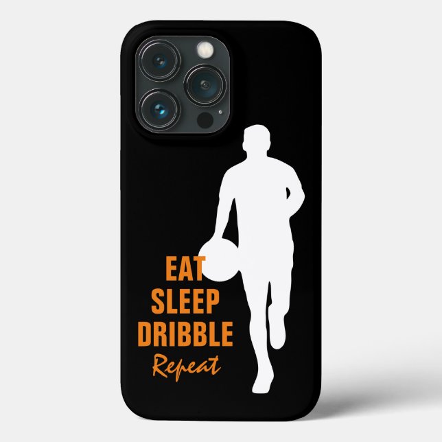 Sleep Dribble Eat Basketball Silhouette wiederhole Case-Mate iPhone Hülle (Rückseite)