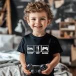 Sleep Eat Game T-Shirt<br><div class="desc">Sleep Eat Game T - Shirt - Der perfekte T - Shirt für Hardcore Gamer! Dieses unglaublich witzig Shirt mit Straßenschildern für Essen und Schlaf, und ein Computerspiel-Controller im dritten Zeichen mit der Nachricht: Schlaf, Essen und Spiel. Dieses funky Shirt ist ein echter Wettkampfspieler und wird das ideale Geschenk für...</div>