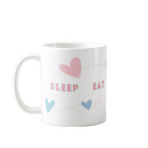 Sleep Eat Read Wiederholung Tasse