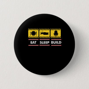 Sleep Essen Build Wiederholen Gebäude Blocksteine Button