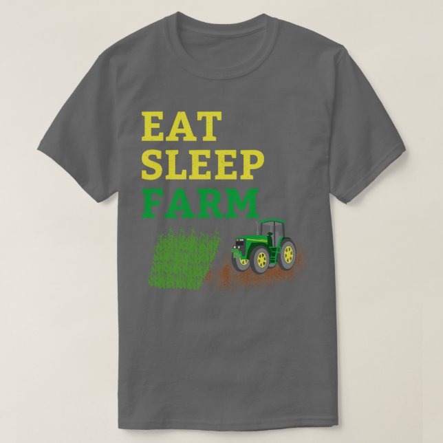 Sleep Farm essen T-Shirt (Design vorne)