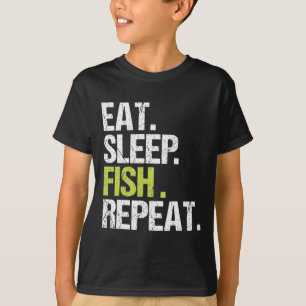 Sleep Fish Repeat Shirt Fishing Fisherman Angl