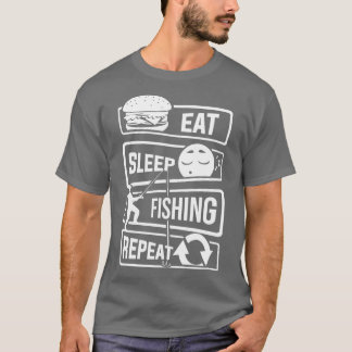 Sleep Fishing Repeat Angelfisch Fischer Fischer T-Shirt