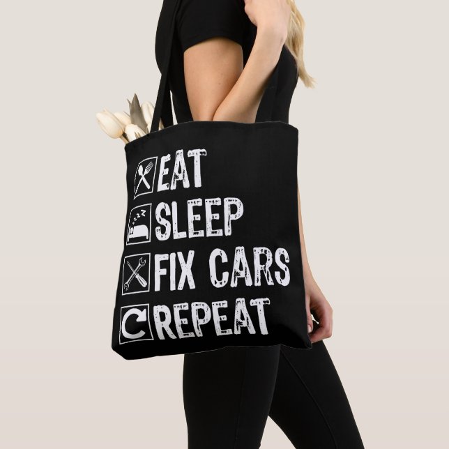 Sleep Fix Cars wiederholen Funny Mechanic Vater (Von Nahem)