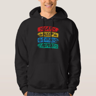 Sleep-Fix-Flugzeuge wiederholen Aircraft-Mechanism Hoodie