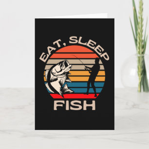 Sleep Funny Funny Fishing Fischen Karte