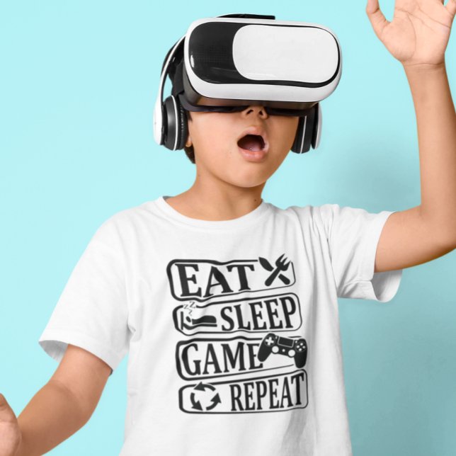 Sleep Game Eat Repeat T - Shirt (Von Creator hochgeladen)