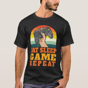 Sleep Game Eat Repeat Trendy Gaming Video Games T-Shirt