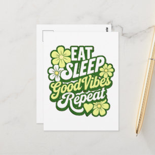 Sleep Good Vibes wiederholen Postkarte