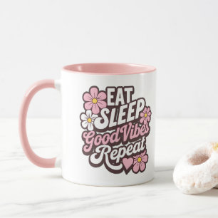 Sleep Good Vibes wiederholen Tasse