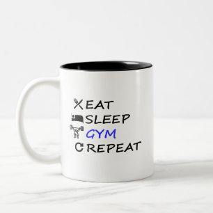 Sleep Gym wiederholen Zweifarbige Tasse