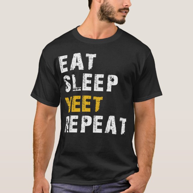 Sleep Hefe essen T-Shirt (Vorderseite)