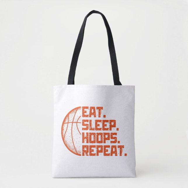 Sleep Hoops wiederholen Basketball Funny Quotes es (Vorderseite)