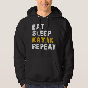 Sleep Kajak wiederholen Hoodie