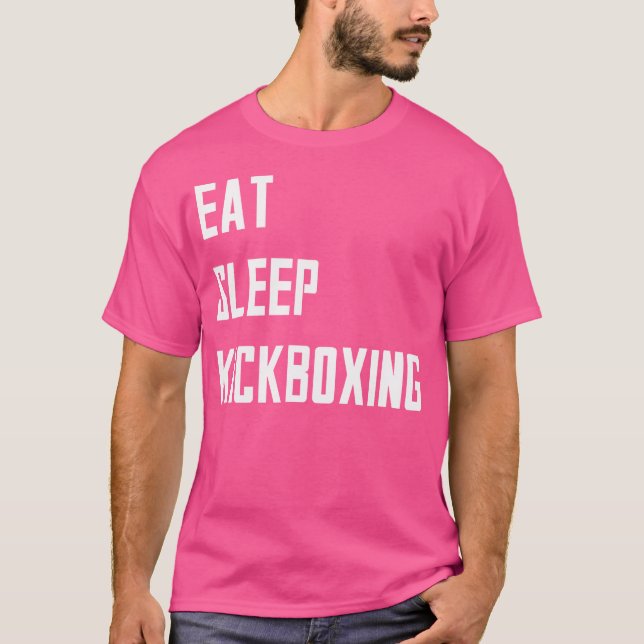 Sleep Kickboxing essen T-Shirt (Vorderseite)