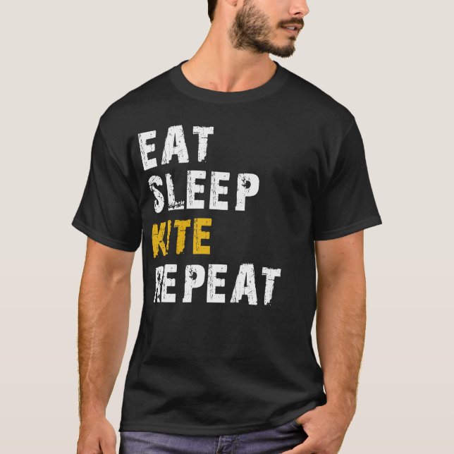 Sleep-Kite wiederholen T-Shirt (Vorderseite)