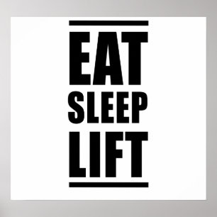 Sleep Lift essen Poster