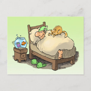 Sleep longsleper posthändig postkarte