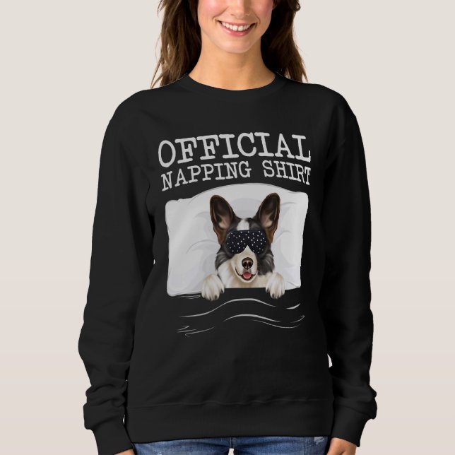 Sleep Mask Official Napping Cardigan Welsh Corgi S Sweatshirt (Vorderseite)