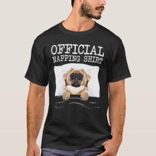 Sleep Mask Official Napping Tibetan Spaniel Sleepi T-Shirt