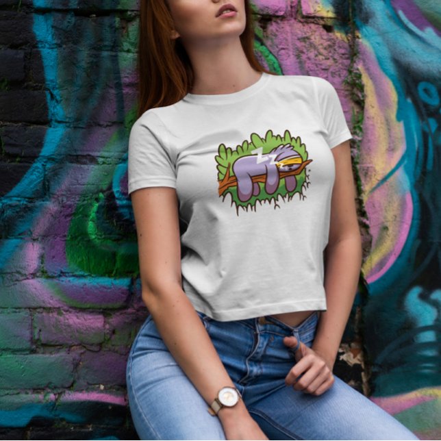 Sleep Mask Sloth Cartoon T-Shirt (Von Creator hochgeladen)