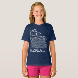 Sleep-Memorik für wiederholten Memory-Master essen T-Shirt