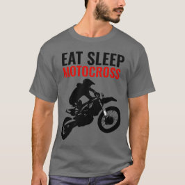 Sleep Motocross Motorrad Pop Art T-Shirt