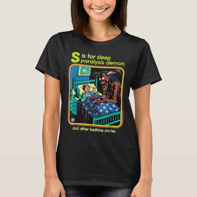 Sleep Paralysis Demon Sarcastic Retro Funny Adult  T-Shirt (Vorderseite)