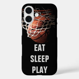 Sleep Play Basketball essen iPhone 16 Hülle