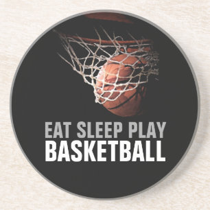 Sleep Play Basketball Motivierend Getränkeuntersetzer