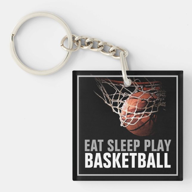 Sleep Play Basketball Motivierend Schlüsselanhänger (Vorderseite)