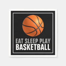 Sleep Play Basketball Motivierend Serviette
