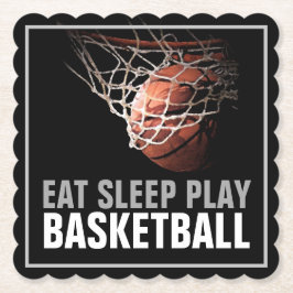 Sleep Play Basketball Motivierend Untersetzer