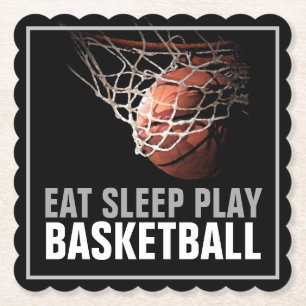 Sleep Play Basketball Motivierend Untersetzer