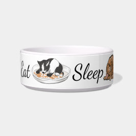 Sleep Play essen Wiederholen CAT BOWL Napf