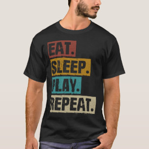 Sleep Play Vintages Videospiel wiederholen T-Shirt