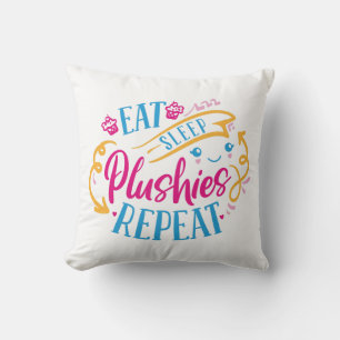 Sleep Plushies essen wiederholen Funny Colorful Kissen