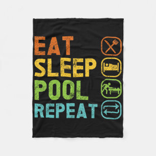 Sleep Pool Wiederholung Pool Snooker Player Billia Fleecedecke