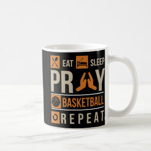 Sleep Pray Basketball wiederholen katholische Athl Kaffeetasse