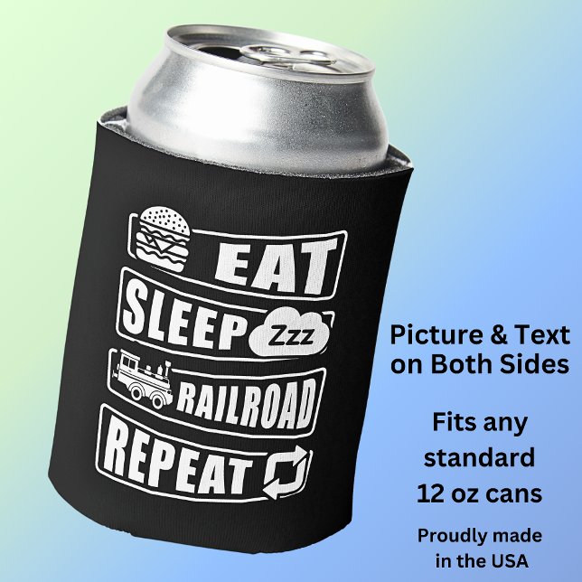 Sleep Railroad Repeat Dampfzug essen Dosenkühler (Von Creator hochgeladen)