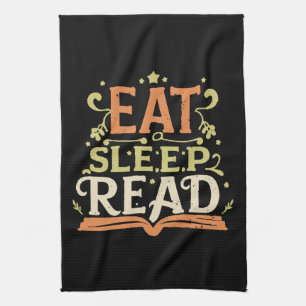 Sleep Read, Funny Reading Geschirrtuch