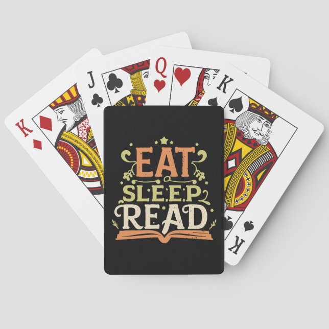 Sleep Read, Funny Reading Spielkarten (Rückseite)