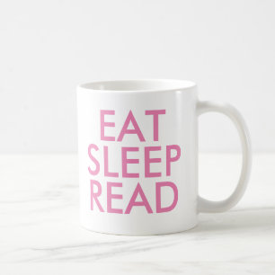 Sleep Read Tasse essen Niedlich Book Lover Sloga