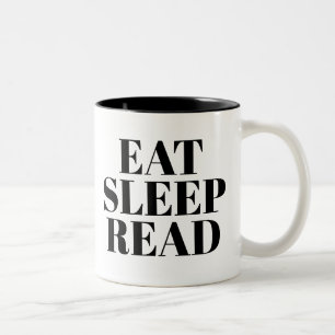 Sleep Read Tasse essen   Niedlich Book Lover Sloga