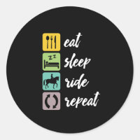 Sleep Ride Eat Repeat Reiten Reiten Reiter